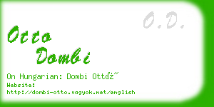 otto dombi business card